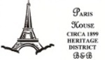 PARIS HOUSE CIRCA 1899 HERITAGE DISTRICT Logo